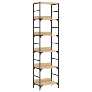 vidaXL Boekenkast Sonoma Eiken 50x33x188,5 cm Bewerkt Hout