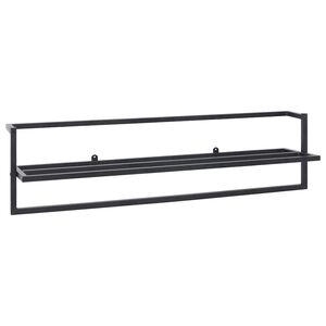 vidaXL Handdoekenrek 95x25x22 cm ijzer zwart