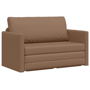 vidaXL Slaapbank Cappuccino 124 x 71 x 78 cm Kunstleer