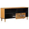 vidaXL TV-kast met lade Naturel 100 x 33,5 x 46 cm Massief Mango Hout