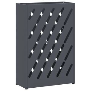 vidaXL Regen paraplu standaard Antraciet 28 x 12 x 41 cm Staal
