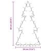 vidaXL Kerstverlichting kerstboom silhouet 80 LEDs warm wit
