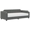 vidaXL Slaapbank met matras 90x190 cm stof donkergrijs