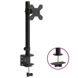 vidaXL Monitorbeugel VESA 75/100 mm zwart staal