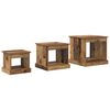 vidaXL Salontafel 3 pcs Oud Hout Bewerkt hout