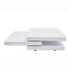 vidaXL Salontafel met 3 lagen hoogglans wit