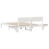 vidaXL Bedframe met hoofdeinde Wit 150 x 200 cm Massief grenenhout