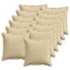 vidaXL Kussensloop 12 st HOUTEN Grijs groen 50 x 50 cm corduroy