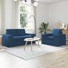 vidaXL Bank 120cm 2 pcs Blauw Metaal