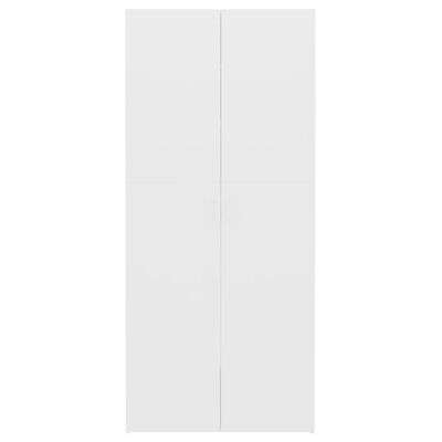 vidaXL Schoenenkast 80x35,5x180 cm bewerkt hout wit