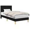 vidaXL Bedframe met hoofdeinde Zwart 100 x 200 cm Stof