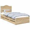 vidaXL Bedframe met lade Sonoma Eiken 90 x 200 cm Ingenieurshout