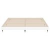 vidaXL Bedframe massief hout wit 200x200 cm