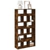 vidaXL Boekenkast 100x33x187,5 cm bewerkt hout gerookt eikenkleurig