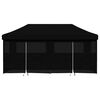 vidaXL Partytent inklapbaar pop-up met 4 zijwanden zwart