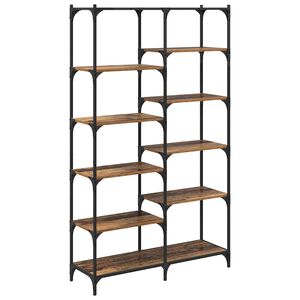 vidaXL Boekenkast Oud hout 100 x 32 x 170 cm Bewerkt hout