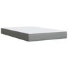 vidaXL Boxspring met matras stof lichtgrijs 120x190 cm