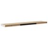 vidaXL Wandschappen zwevend 4 st 120x23,5x3,8 cm MDF eikenkleurig wit