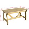 vidaXL Tuintafel 150x74x75 cm ge&iuml;mpregneerd grenenhout