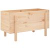 vidaXL Plantenbak verhoogd 101x50x57 cm massief grenenhout