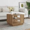 vidaXL Salontafel 55x55x42 cm bewerkt hout artisanaal eikenkleurig