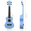 vidaXL Ukuleleset met tas voor kinderen sopraan 23'' blauw