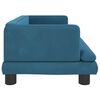 vidaXL Kinderbank 80x45x30 cm fluweel blauw