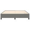 vidaXL Boxspring bed stof donkergrijs 160x200 cm