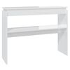 vidaXL Wandtafel 102x30x80 cm bewerkt hout hoogglans wit