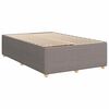 vidaXL Bedframe zonder matras 120x190 cm stof taupe