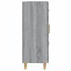 vidaXL Dressoir 69,5x34x90 cm bewerkt hout grijs sonoma eikenkleurig