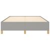 vidaXL Bedframe zonder matras stof lichtgrijs 140x200 cm