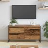 vidaXL TV-kast met lade Oud Hout 100 x 36 x 49.5 cm Bewerkt hout