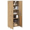 vidaXL Highboard Artisan Eiken 69,5 x 34 x 180 cm Bewerkt hout