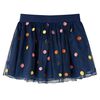 Kinderrokje met tule en stippen 128 marineblauw