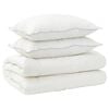 vidaXL Dekbed en Kussen Set 3 st 140x220 cm 4 seizoenen 350 GSM Wol