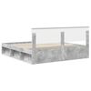 vidaXL Bedframe met hoofdeinde Beton 180 x 200 cm Bewerkt hout