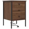 vidaXL Nachtkastje Bruin Eiken 42 x 41 x 61 cm Bewerkt hout