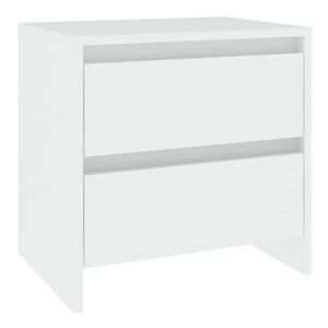 vidaXL Nachtkastje 45x34,5x44,5 cm bewerkt hout wit