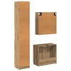 vidaXL Badkamerkastenset met plank 3 pcs Artisan Eiken Bewerkt hout