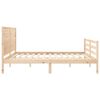 vidaXL Bedframe met hoofdbord massief hout