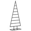 vidaXL Kerstdecoratie kerstboom 125 cm metaal zwart