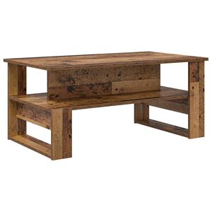 vidaXL Salontafel Oudhout 90 x 50 x 40 cm Bewerkt hout