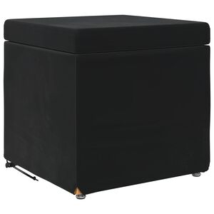vidaXL Kruk Zwart 41 x 41 x 40 cm Velvet en Gefabriceerd Hout