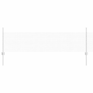 vidaXL gelast draadhek met palen 25 x 0,5 m Gegalvaniseerd staal Mesh