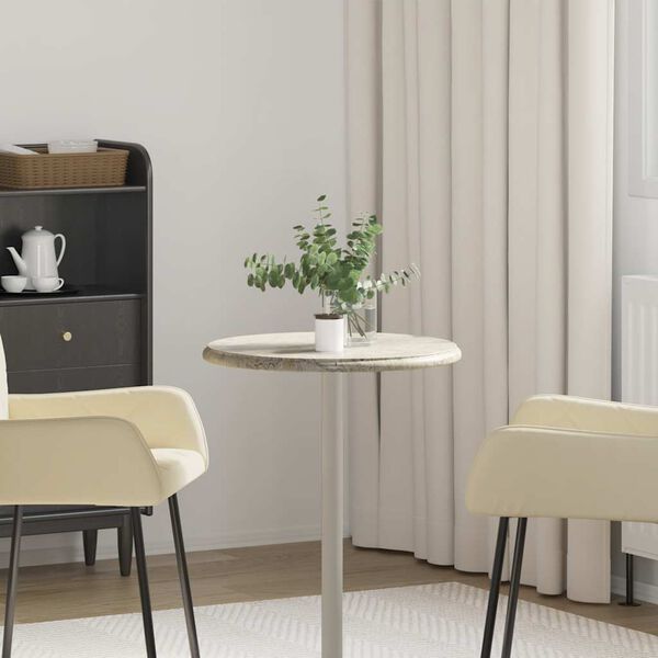 vidaXL Tafelblad &Oslash;50x2,5 cm marmer grijs