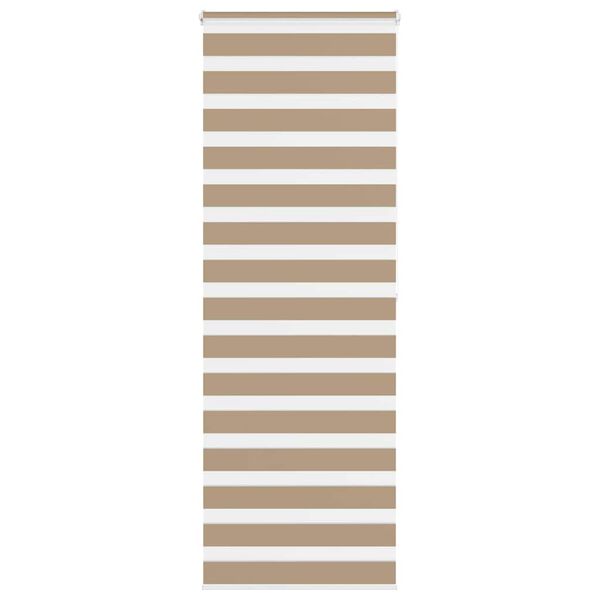 vidaXL Zebra Blind 80x200 cm stofbreedte 75,9 cm polyester zandbruin