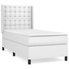 vidaXL Boxspring met matras kunstleer wit 90x190 cm