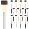 vidaXL Buitenzonne-lampen met grondpin 12 pcs Warmwit 29,5 cm