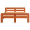 vidaXL Bedframe zonder matras massief grenenhout wasbruin 200x200 cm